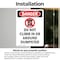 Signmission Do Not Climb In Or, 7 in W x Rectangle, Vinyl Decal OS-2PACK-DS-D-710-V-2097 - alternate 6